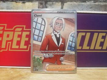 Carte Pokemon Clavel Dresseur Full Art Évolutions à Paldea