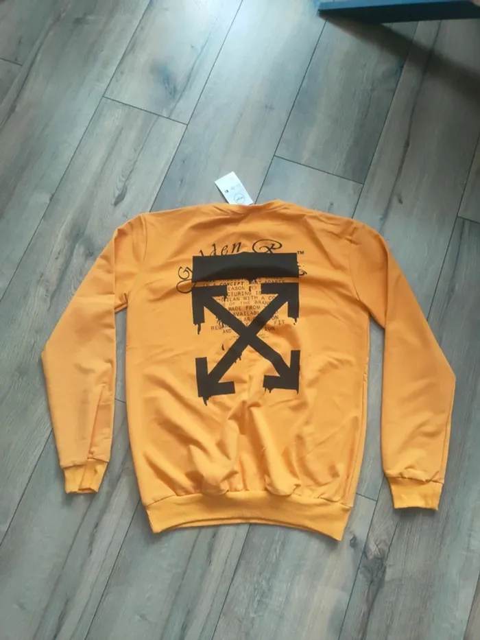 Pull jaune moutarde fin homme M Adriano neuf