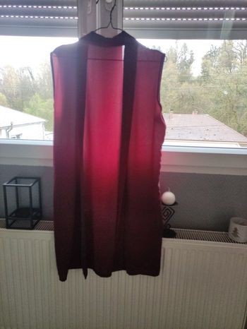 Long gilet grenade sans manche 