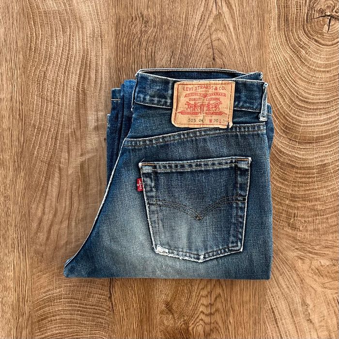 Jean/pantalon bleu délavé Bootcut/Flare Levi's 525 pour femme, taille : W30 (40 taille française)