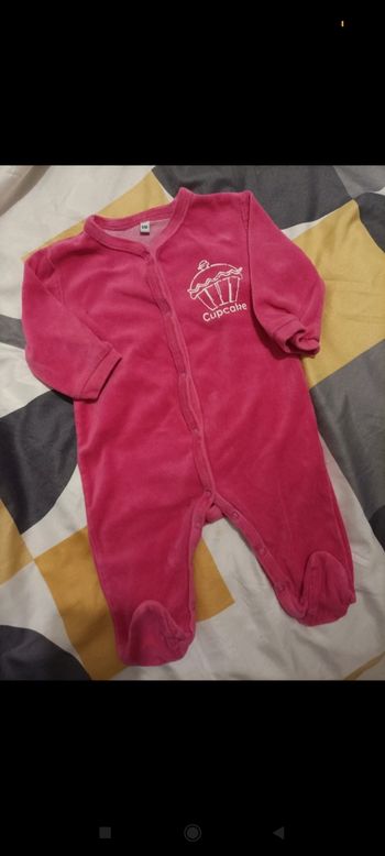 Pyjama velours cupcake