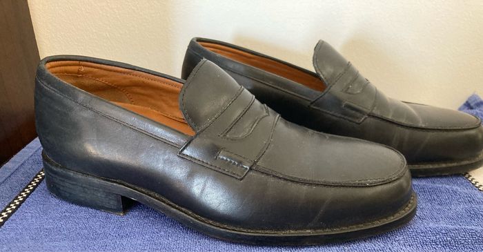 Mocassins hommes en cuir 6 1/2 - photo numéro 2