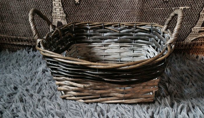 Corbeille en osier (panier) vintage