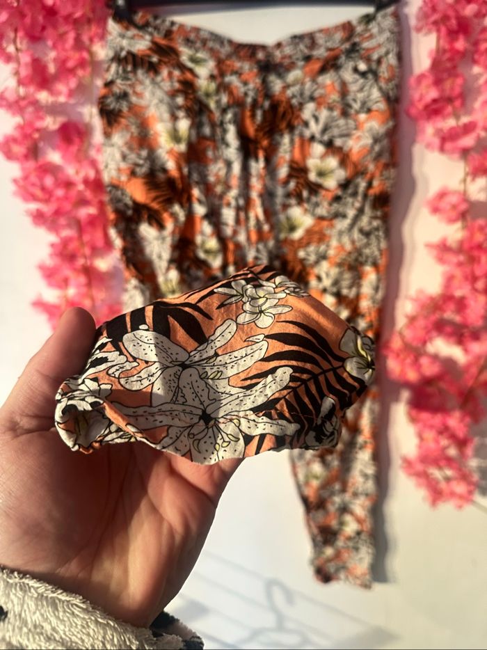 Pantalon Fluide fleuri Undiz taille M - photo numéro 3