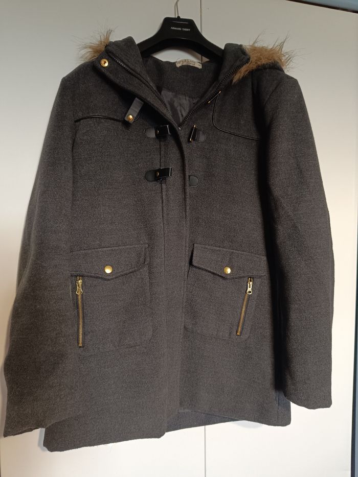 Duffle-coat gris