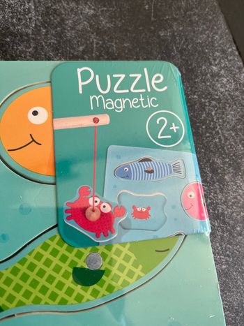 Puzzle magnétique bois neuf sous blister 