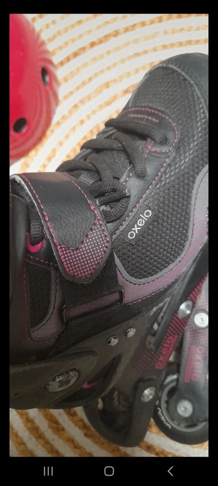 Roller en ligne Oxelo et casque - photo numéro 7
