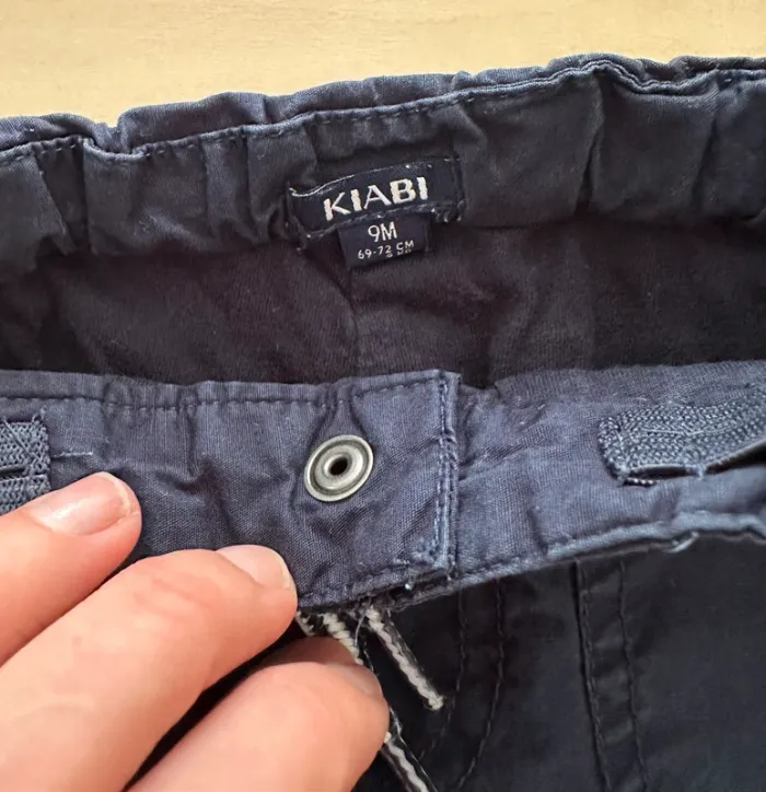 Pantalon bleu Kiabi 9 mois 69-72 cm - photo numéro 3