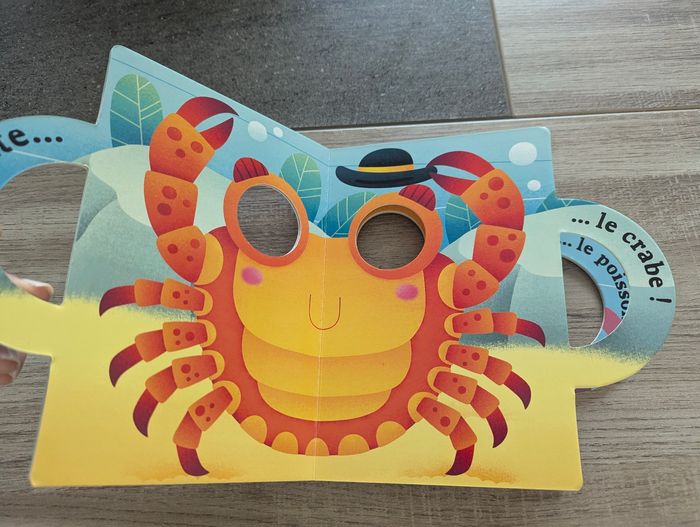 Livre masques rigolos pour enfant bas âge bébé - photo numéro 2