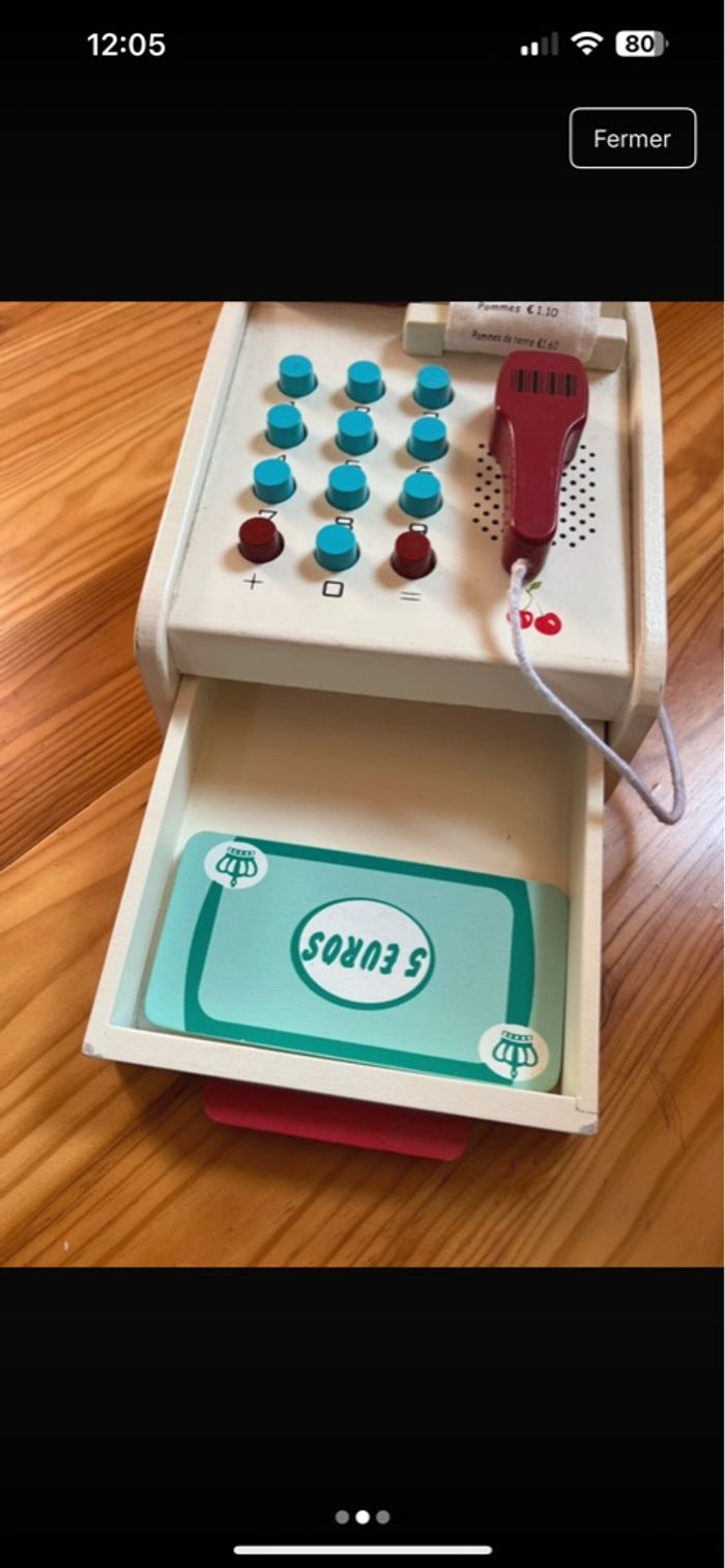 Caisse enregistreuse en bois - photo numéro 2