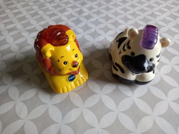 Lot 2 Tut Tut Animo VTech – Lion & Zèbre – Parlent/chantent