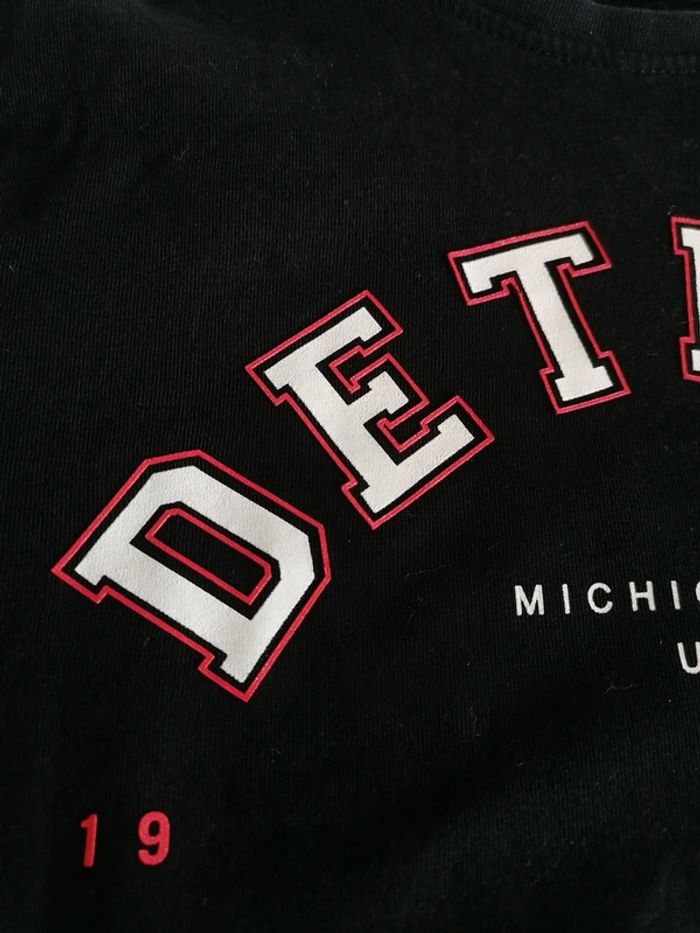 Tee-shirt noir Detroit 140cm Primark - photo numéro 3