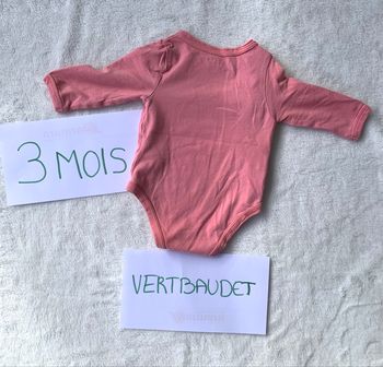 Body manches longues 3 mois Vertbaudet
