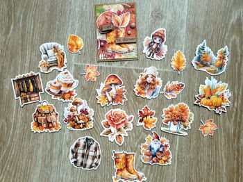 Lot die cut automne scrapbooking