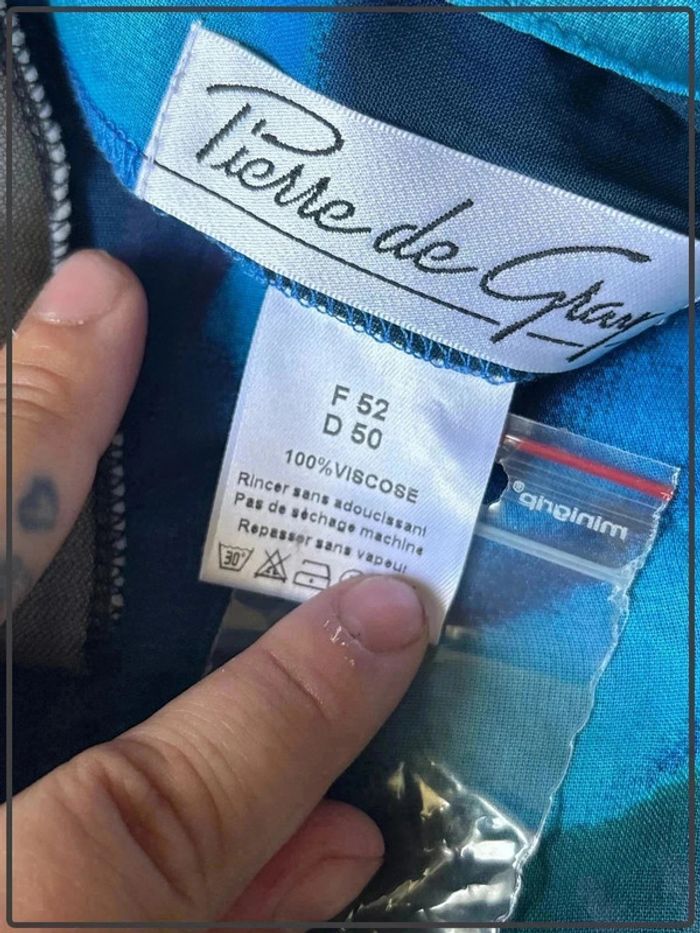 Chemise manche courte taille 52 marque pierre de Gray neuve * - photo numéro 7