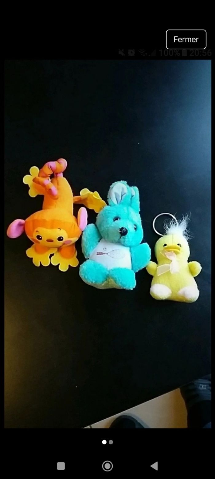 Lots de 4 peluches