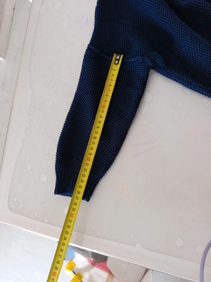 Pull en maille bleu marine Jennyfer L - photo numéro 7