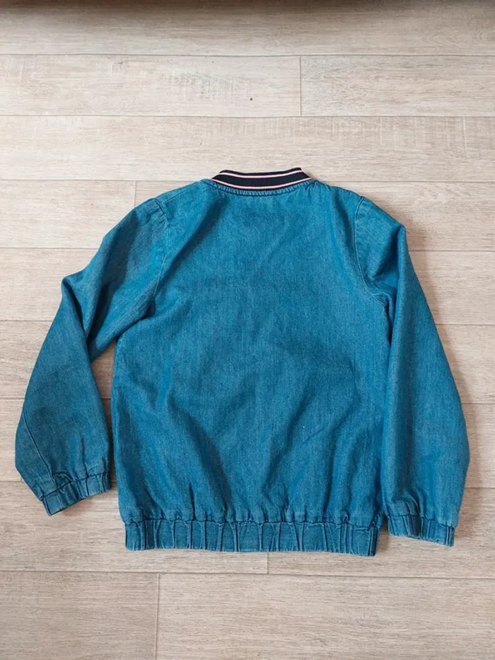 Joli bomber zippé effet jean 6A - photo numéro 3