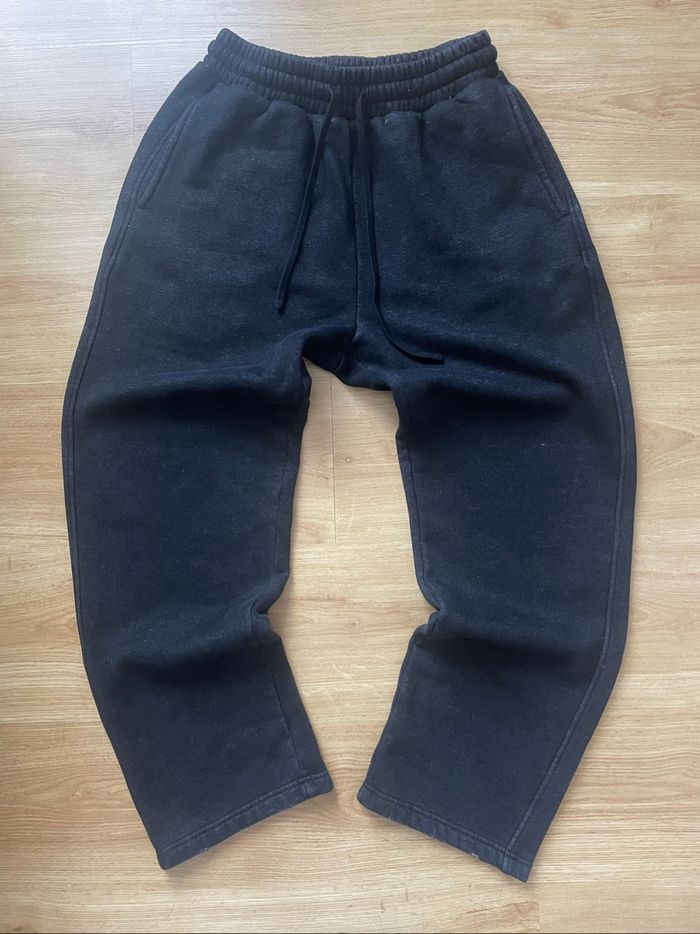 Jogging large/baggy noir unisexe - coupe oversize streetwear - confort casual - S - photo numéro 2