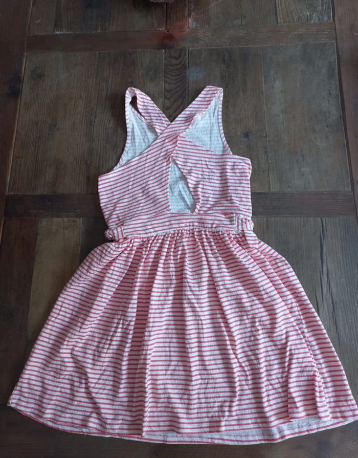 Robe d’été en coton kiabi 12 ans - rose et blanche - photo numéro 2