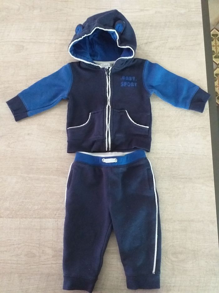 Ensemble pantalon/pull ou gilet Kitchoun garçon 6mois
