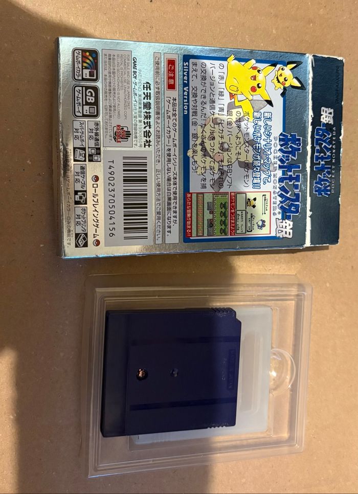 Jeu Game Boy Pokémon argent en japonais - photo numéro 3