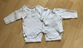 lot 2 bodies taille naissance 00/46 cm