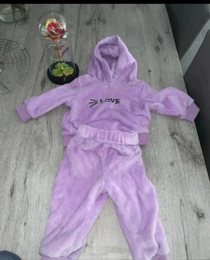 🌀 Ensemble violet "Love" pour enfant 🌀