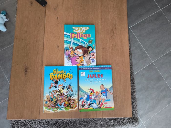 Lot de bd Zap collège, Léo et loden, la bande à bamboo