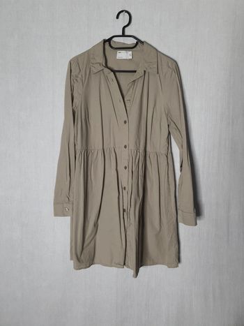 Robe chemise kaki