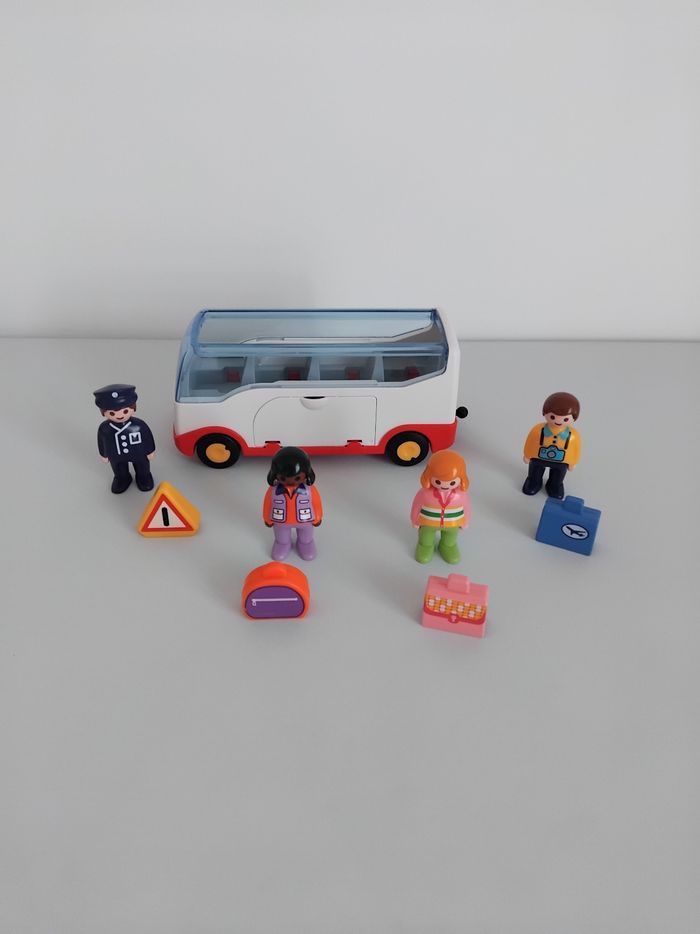 PLAYMOBIL 123 Bus de Voyage Bonhommes et Valises 6773 Complet 🚌 - photo numéro 4
