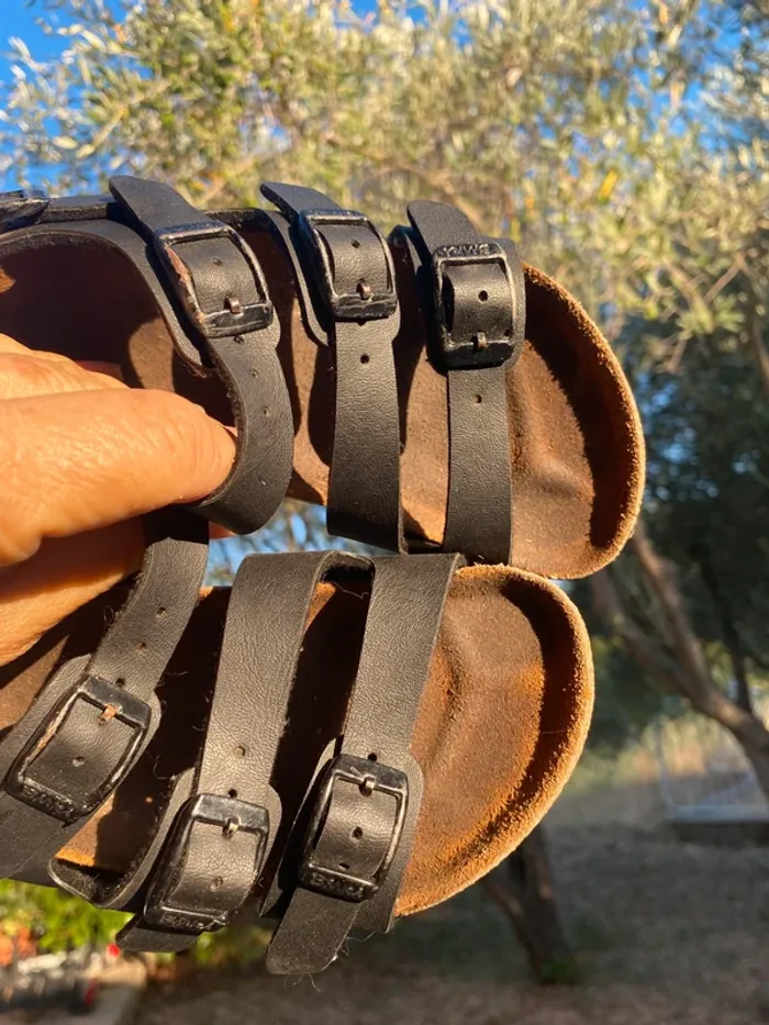 Sandales birkenstock garçon noir 27 - photo numéro 3