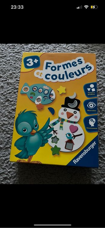 Jeu formes et couleurs