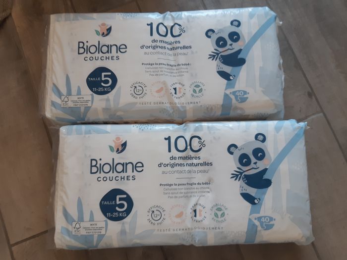 Couches biolane taille 5