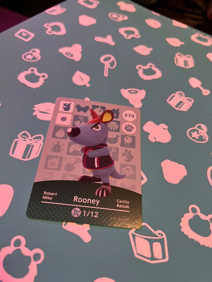 Carte Amiibo  Animal  Crossing - Série 3 - 270 - Mike - photo numéro 2