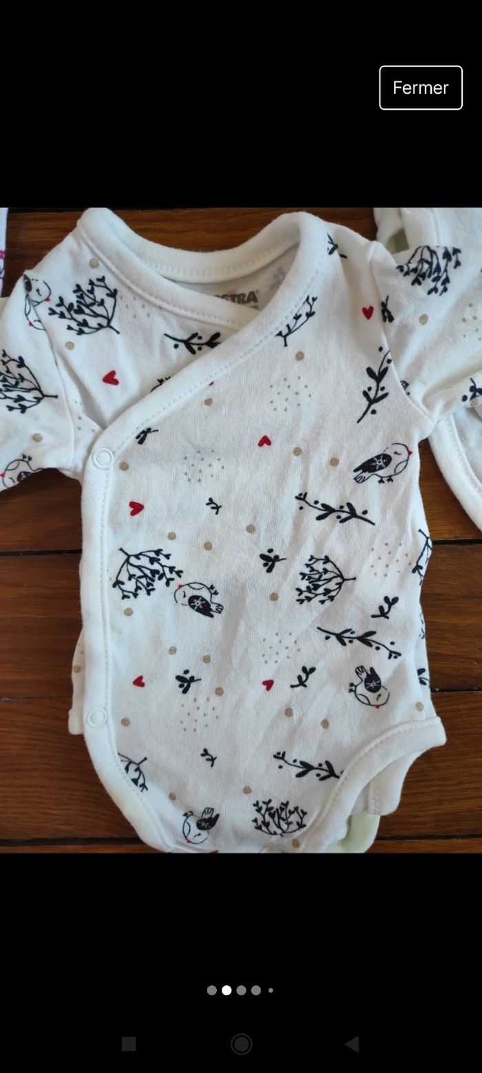 Lot 6 bodys naissance 50 cm - photo numéro 2