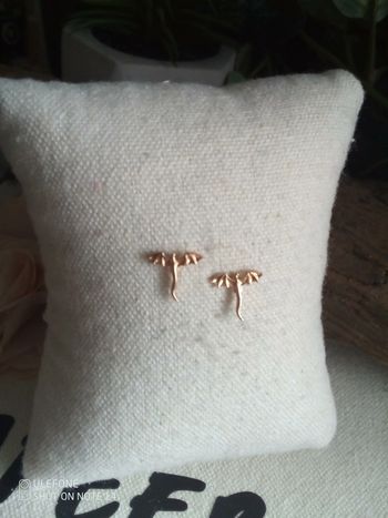 Boucles d'oreilles chauve souris dorées