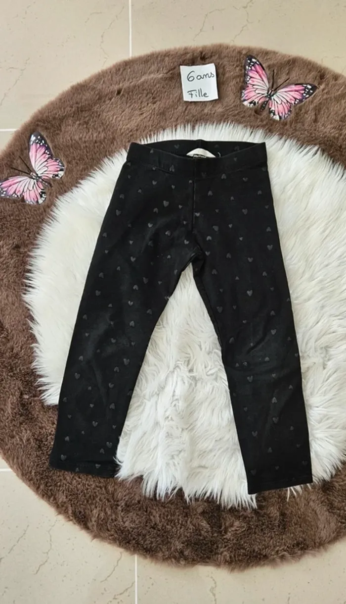 Legging cœur H&M 6 ans fille
