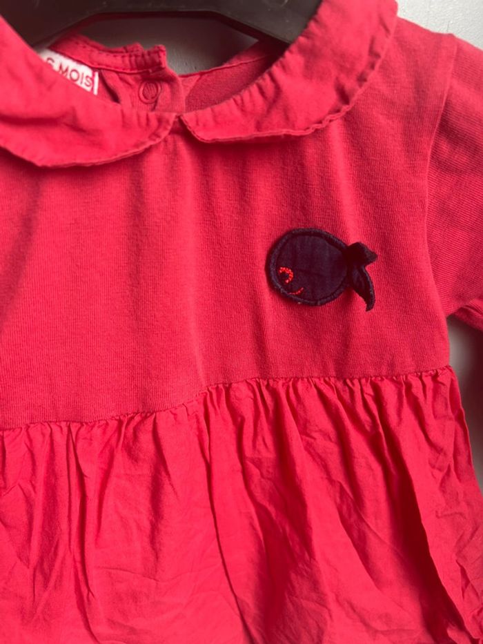 Robe body fuschia, 6 mois , dpam - photo numéro 2