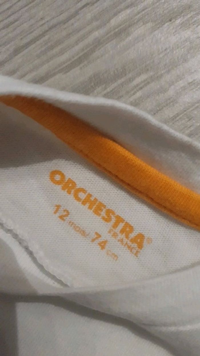 Tee shirt manche longue  orchestra  12 mois - photo numéro 5