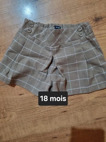 Short hiver bebe fille