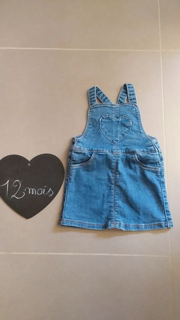 Robe salopette en jeans