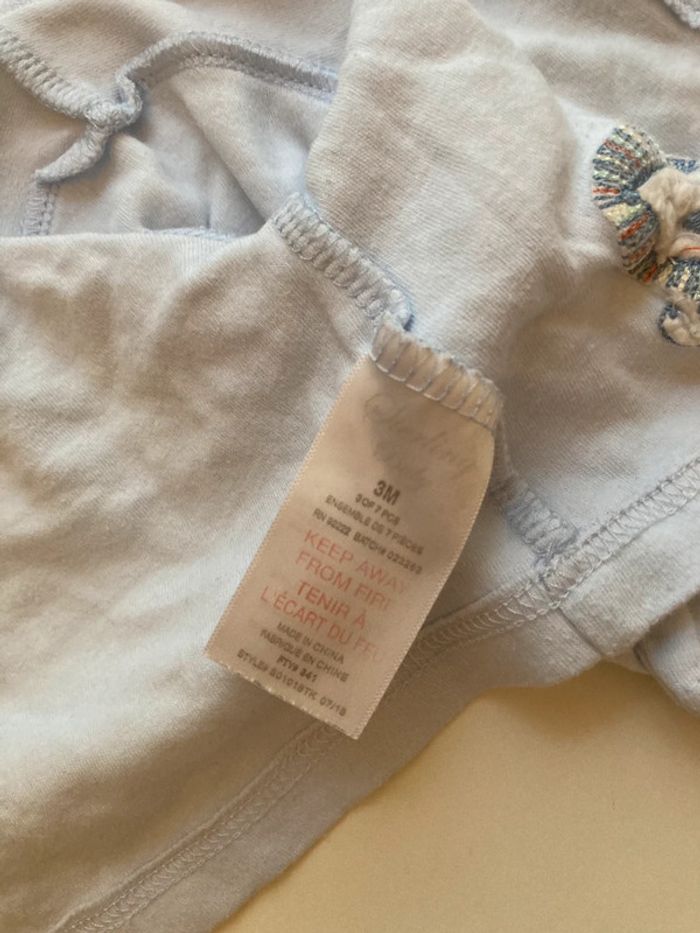 Lot bébé 3 mois thème lions - gilet + pyjama assorti - photo numéro 8