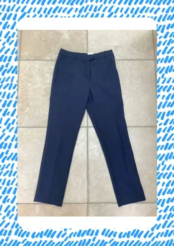 Pantalon ajusté tailleur marine Camaïeu S 36
