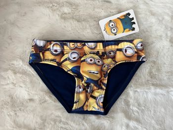 Maillot de bain, slip de bain les minions 3/4 ans