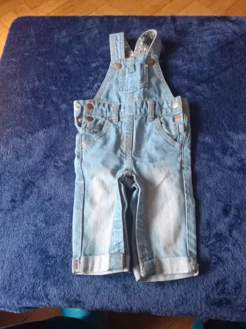 Salopette jean bébé fille