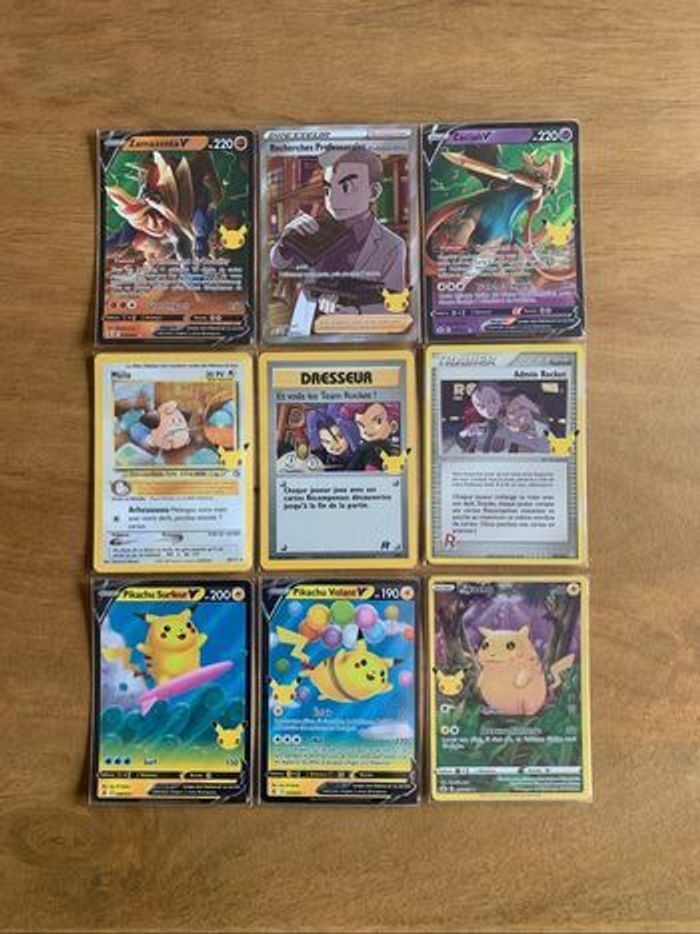 Lot de cartes Pokemon Célébration 25 ans