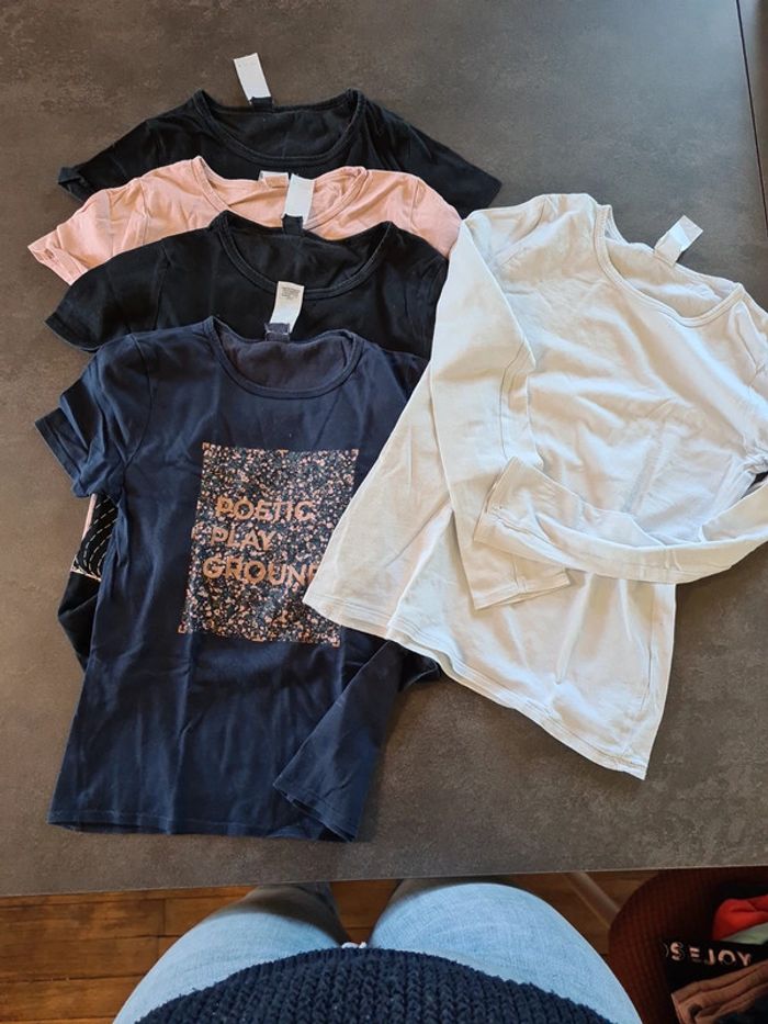 Lot 4 manches courtes + 1 ML