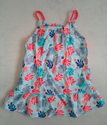 Robe sans manches été bébé fille 12 mois NEUVE