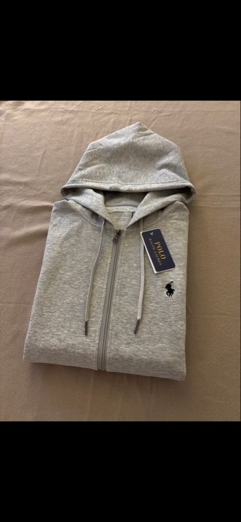 Gilet à capuche Ralph Lauren couleur Gris taille S
